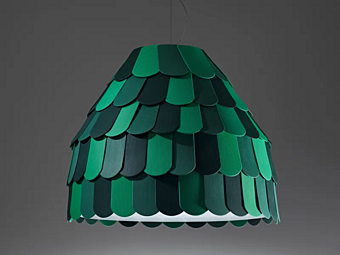 Подвесная лампа из пластика Fabbian Roofer фабрика Fabbian из Италии