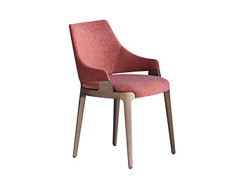 Стул с обивкой из ткани и подлокотниками POTOCCO Velis 942 фабрика POTOCCO из Италии