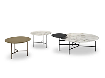 Круглый кофейный стол из дерева i 4 Mariani TWIBE фабрика i 4 Mariani из Италии