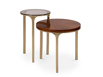 Круглый кофейный стол из латуни BRABBU Luray фабрика BRABBU из Италии