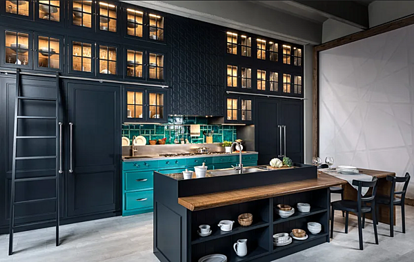 Кухня с островом из материала MARCHI GROUP Icon фабрика MARCHI CUCINE из Италии. Фото №6