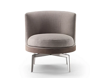 Кресло с мягкой спинкой из ткани FLEXFORM Feel Good Soft фабрика FLEXFORM из Италии