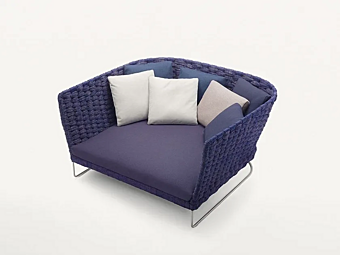 Диван с мягкой спинкой из ткани PAOLA LENTI Ami B32D фабрика PAOLA LENTI из Италии