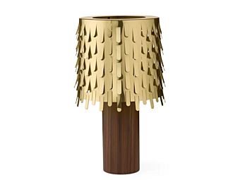 Настольная лампа из розового дерева с абажуром из джекфрута GHIDINI1961 CB403BW101 фабрика GHIDINI1961 из Италии