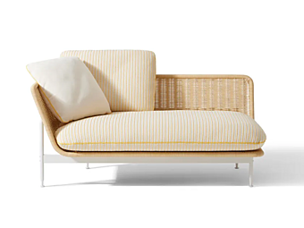 Диван с обитой спинкой из ткани для улицы CASSINA Esosoft фабрика CASSINA из Италии