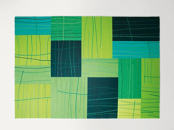 Прямоугольный шерстяной ковер с геометрическим рельефом PAOLA LENTI Rilievo TARL02 фабрика PAOLA LENTI из Италии