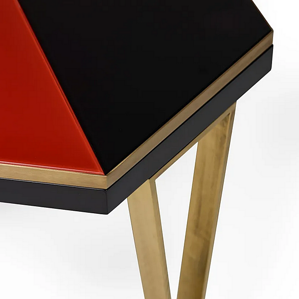 Низкий шестигранный кофейный стол из дерева MARIONI  Joe 02941 фабрика MARIONI из Италии. Фото №3