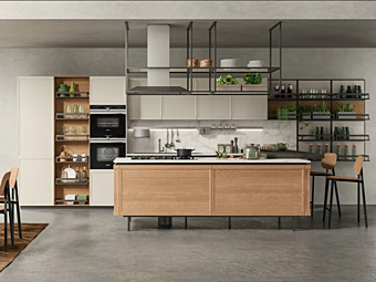 Кухня с островом из материала LUBE CUCINE  Flavour 10