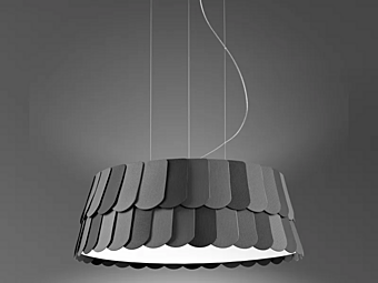 Подвесная лампа из пластика Fabbian коллекции Roofer фабрика Fabbian из Италии