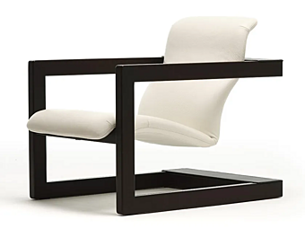 Кресло с деревянной рамой и кожаным сиденьем Mussi Palco фабрика MUSSI из Италии