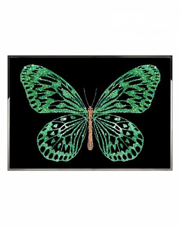 Панно, картина VISIONNAIRE (IPE CAVALLI) Green Butterfly Salone del Mobile Milano