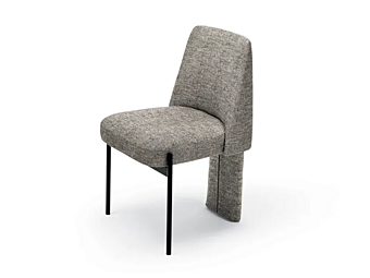 Стул с мягкой спинкой из ткани MISURAEMME Virgin VIDS фабрика MisuraEmme из Италии