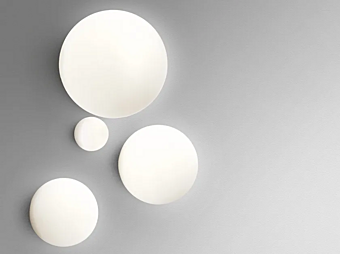 Настенный светильник из blown glass с галогенной лампой Artemide Dioscuri 0112010A/0116010A/0117010A /1039110A фабрика Artemide из Италии