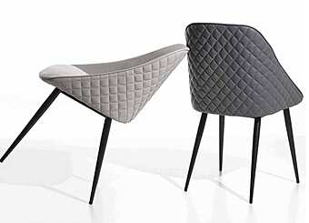 Стул из металла, текстиля и эко-кожи ARREX A204 фабрика ARREX из Италии