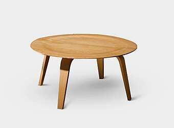 Журнальный столик из изогнутой ясеневой фанеры ALIVAR Eames 749 фабрика ALIVAR из Италии