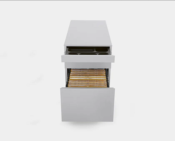 тумба с ящиками на колесах из металла Kristalia BUREAU 20BUR01 фабрика Kristalia из Италии. Фото №2