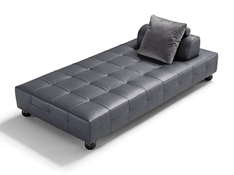 Кушетка с обитой спинкой из кожи EGOITALIANO L’ego фабрика Egoitaliano из Италии