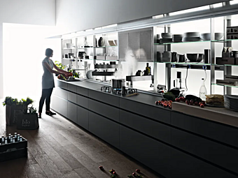 Задняя панель для кухни из стекла VALCUCINE New Logica