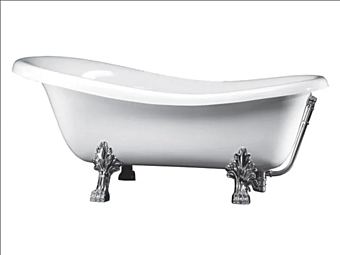 Асимметричная ванна на ножках из искусственного мрамора Camilla Gaia Mobili фабрика GAIA из Италии