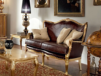 Диван из кожи на два места MODENESE GASTONE 12425 Диван из кожи на два места MODENESE GASTONE 12425 фабрика MODENESE GASTONE из Италии