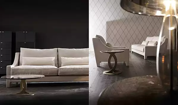 Кофейный столик круглой формы из мрамора OPERA CONTEMPORARY Ludmilla 45002 фабрика OPERA CONTEMPORARY из Италии. Фото №4