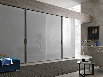 Секционный шкаф с плоскими дверями из дерева MISURAEMME Milano фабрика MisuraEmme из Италии