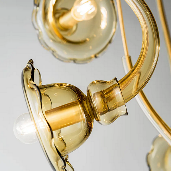 Подвесная лампа из blown glass коллекции Ikebana 9 MULTIFORME SS3370-9 фабрика MULTIFORME из Италии. Фото №5