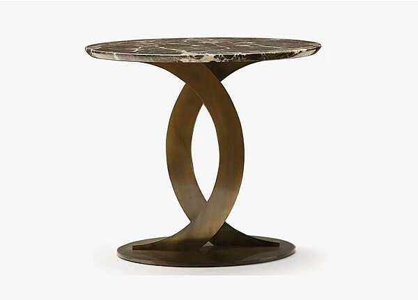 Кофейный столик круглой формы из мрамора OPERA CONTEMPORARY Ludmilla 45002 фабрика OPERA CONTEMPORARY из Италии. Фото №1