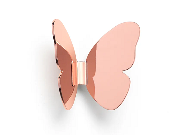 Настенный вешалка для одежды из латуни GHIDINI1961 BUTTERFLY RH503PB102 фабрика GHIDINI1961 из Италии. Фото №5
