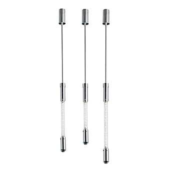 Светильник из латуни, матовой серебряной отделки и граненого кристалла ручной работы   SIGMA L2 7243/AR - 7244/AR - 7245/AR фабрика SIGMA L2 из Италии