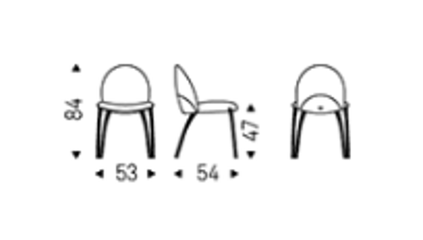 Стул CATTELAN ITALIA Luca Signoretti HOLLY фабрика CATTELAN ITALIA из Италии. Фото №3