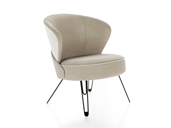 Кресло с обивкой из ткани Linear Shore Liu Jo Living Collection LSP фабрика Liu Jo Living Collection из Италии