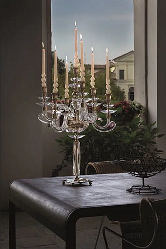 Кристаллический подсвечник Alicante из стекла Euroluce Lampadari Кристаллический подсвечник Alicante из стекла Euroluce Lampadari фабрика EUROLUCE LAMPADARi из Италии