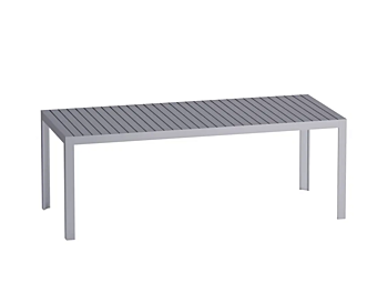 Прямоугольный садовый стол из анодированного алюминия Driade Kalimba фабрика Driade из Италии