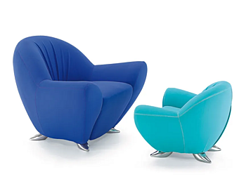 Кресло с обивкой из ткани GIOVANNETTI Momma фабрика GIOVANNETTI из Италии