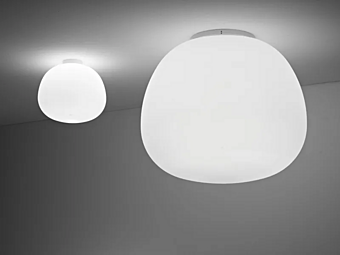 Стеклянная потолочная лампа Fabbian Lumi Mochi Стеклянная потолочная лампа Fabbian Lumi Mochi фабрика Fabbian из Италии