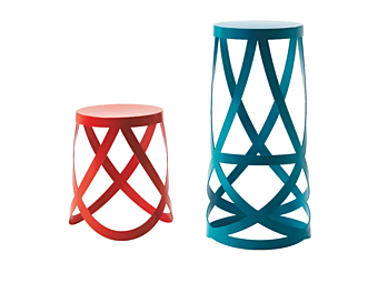 Табурет Plate из ткани Cappellini Ribbon Табурет Plate из ткани Cappellini Ribbon фабрика Cappellini из Италии