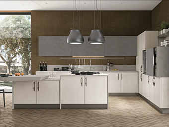 Кухня с деревянной фанерой LUBE CUCINE Clover Bridge 2 фабрика LUBE CUCINE из Италии