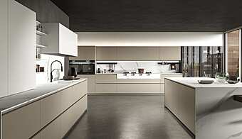 Кухня с островом из дерева ASTER CUCINE Atelier 3 фабрика Aster Cucine из Италии