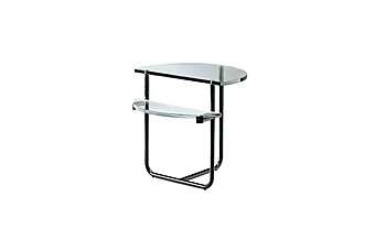 Кофейный столик из хромированных труб и стекла ALIVAR Chareau 679 фабрика ALIVAR из Италии