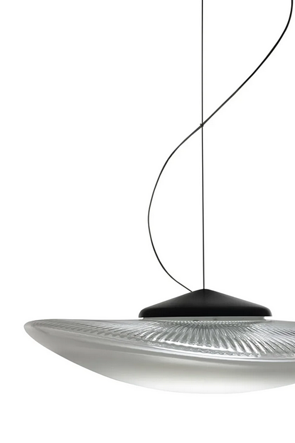 Подвесная лампа из blown glass с LED подсветкой Fabbian Loop фабрика Fabbian из Италии. Фото №14