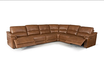 Секционный кожаный диван с пуфом на шесть мест Marinelli Home Australia M1298 Секционный кожаный диван с пуфом на шесть мест Marinelli Home Australia M1298 фабрика Marinelli Home из Италии