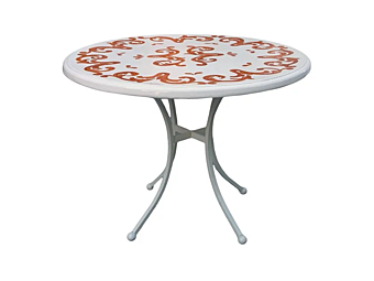 Круглый садовый стол из дерева L_Antica Deruta TLC 07 TLC/07/BLU, TLC/07/TERRACOTTA, TLC/07/VERDE Круглый садовый стол из дерева L_Antica Deruta TLC 07 TLC/07/BLU, TLC/07/TERRACOTTA, TLC/07/VERDE фабрика L'Antica Deruta из Италии