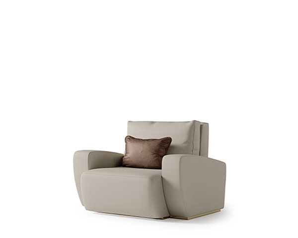 Кресло с мягкой обивкой из кожи BIZZOTTO ITALIA Dune 6091 фабрика Bizzotto Italia из Италии. Фото №1