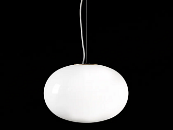 Подвесная лампа из латуни и стекла OLUCE ALBA 465 Подвесная лампа из латуни и стекла OLUCE ALBA 465 фабрика Oluce из Италии