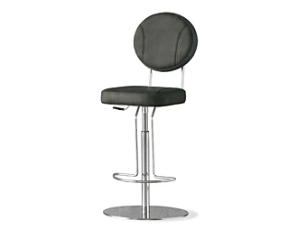 Барный стул с обивкой из экокожи и регулируемой высотой SEDIT BRIDGE SBRIMEC фабрика SEDIT из Италии