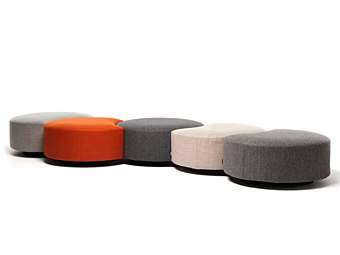 Модульная обитая скамья из ткани Mussi Sedutalonga фабрика MUSSI из Италии