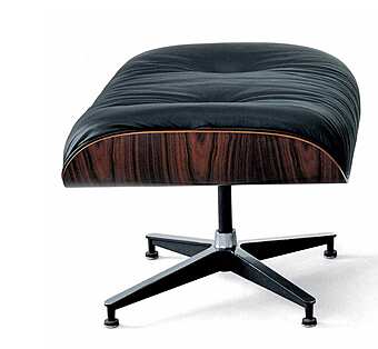 Пуф сиденье из натуральной фанеры основание металл ALIVAR Eames 716 фабрика ALIVAR из Италии