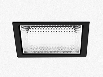 Встраиваемый квадратный светильник с LED подсветкой из поликарбоната Artemide Luceri Kadro BB12004, BB12104 фабрика Artemide из Италии