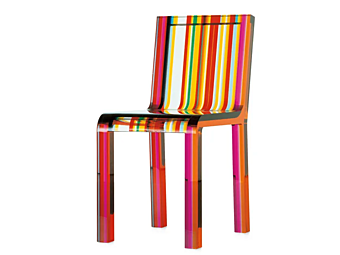 Стул из метакрилата с радужным эффектом Cappellini Rainbow Chair RC_1 фабрика Cappellini из Италии